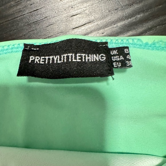 Pretty little thing aqua one piece bikini. - Picture 2 of 2